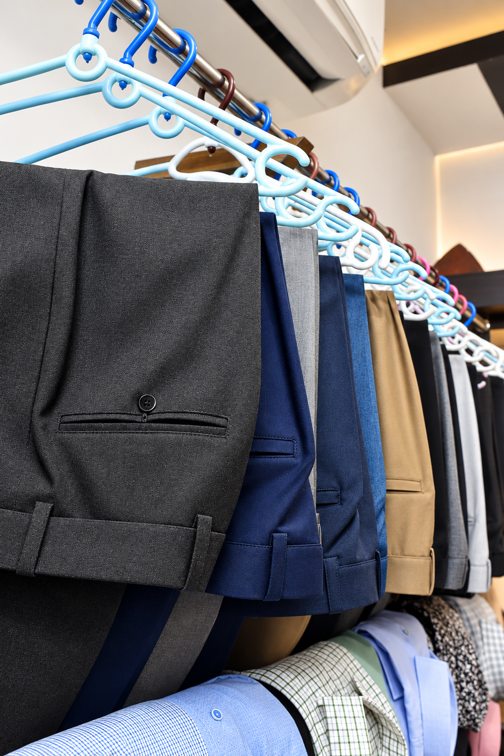Tailored Formal Trousers with Precision Welt Pockets