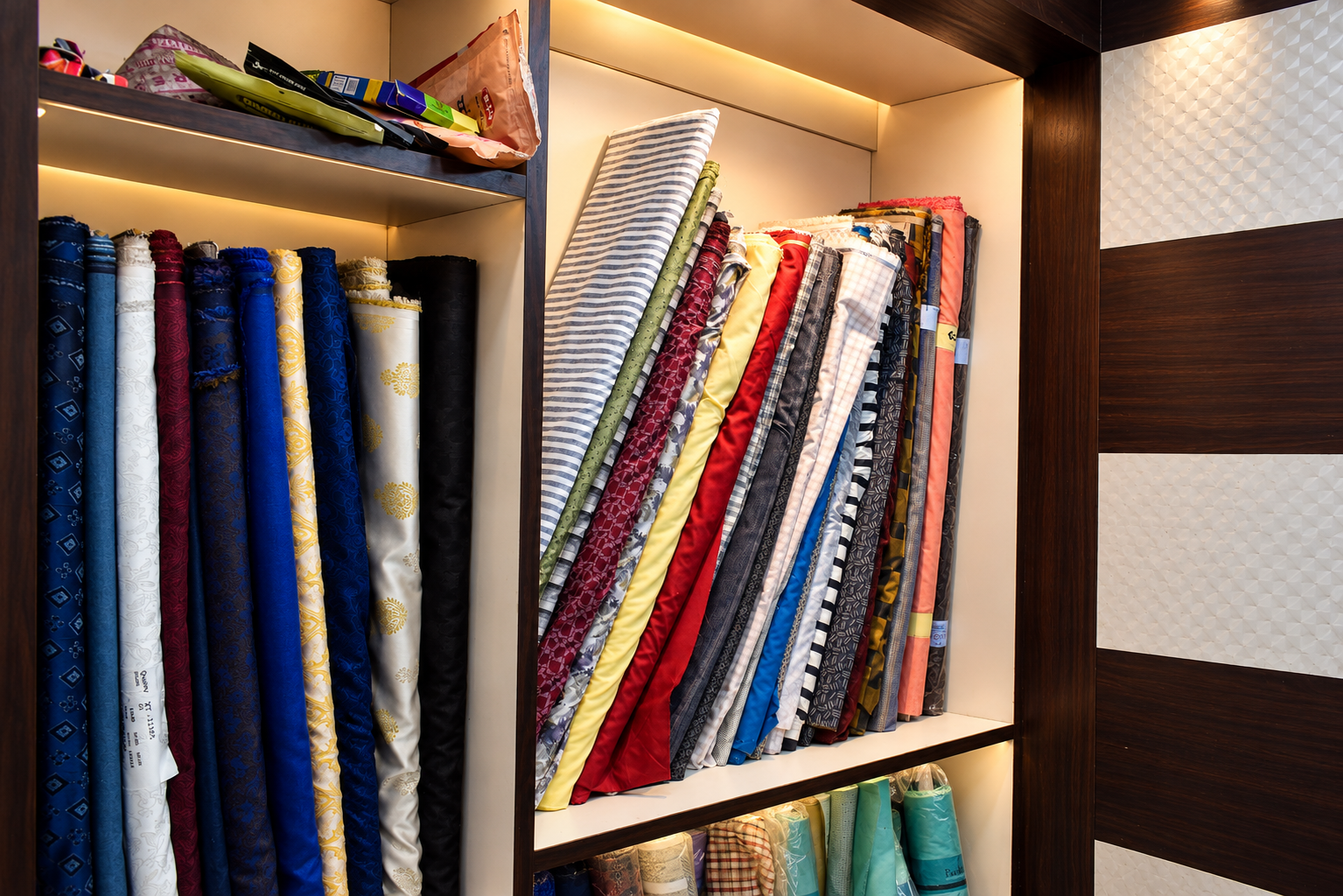 In-House Suiting & Shirting Fabric Library