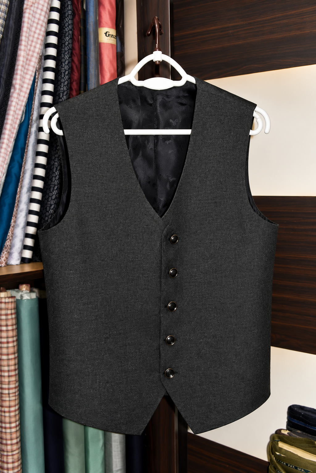 Charcoal Bespoke Waistcoat / Modi Vest
